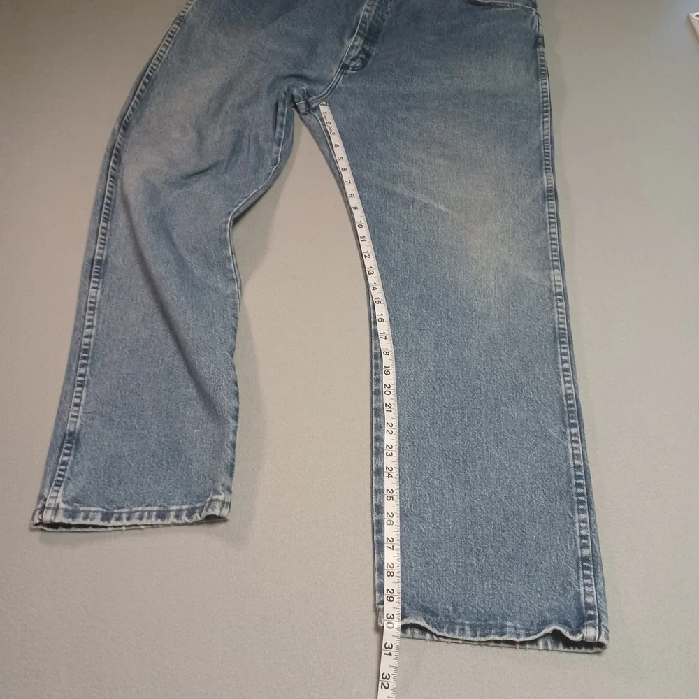 Wrangler Mens 13MWZGK‎ Cowboy Cut Original Fit Jeans Blue Denim 42x30 High Rise